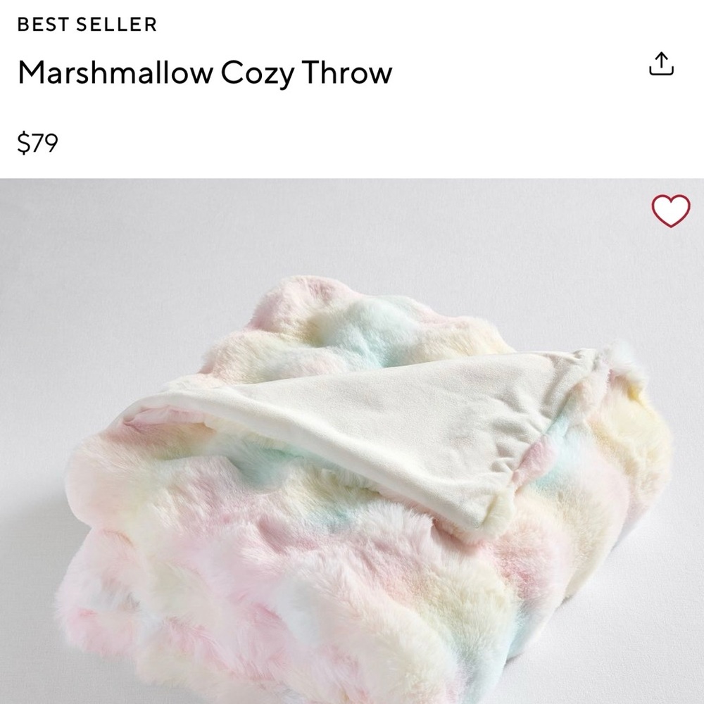 Pottery Barn Teen Multicolor Cozy Throw